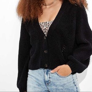 American Eagle Chenille Oversized Cardigan